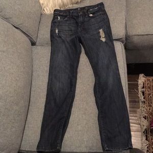 💣 7 For All Mankind 12 distressed straight jean